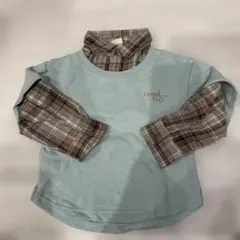 キッズ 重ね着風 長袖カットソー 100cm