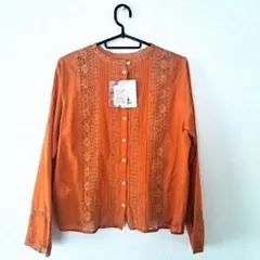 nano universe ヴィンテージレースブラウス