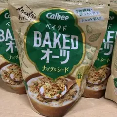 フルグラ カルビー ベイクドオーツ　ナッツ&シード 400g×4パックのサムネイル