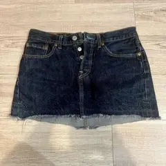 Levi's 501 ダークデニム ミニスカート　ローライズ