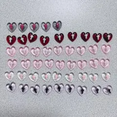 アクリル ネイルパーツ 50個 ハートクロス