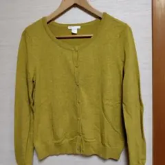 H&M マスタード カーディガン Mサイズ
