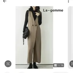ラジエム ラップ風オールインワン Vネック 大人 サロペットMのサムネイル