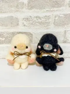 羊毛フェルト うさぎ 2体セット