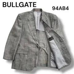BULLGATE ✨チェック柄 テーラードジャケット 94AB4 背抜き グレー