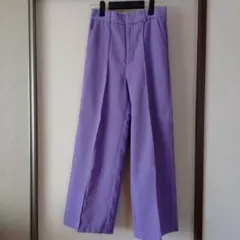 起毛 ワイドパンツ