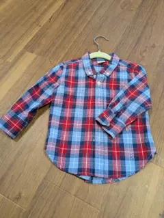 GAP チェック柄 長袖シャツ 12-18ヶ月　80センチ