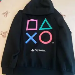 USED GU ジーユー PlayStation ダブルフェイスビッグプルパーカ