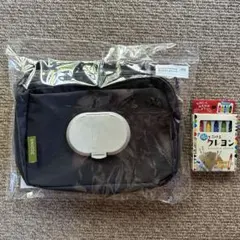 3coins 圧縮おむつポーチ おまけ付き おしりふきケースのサムネイル