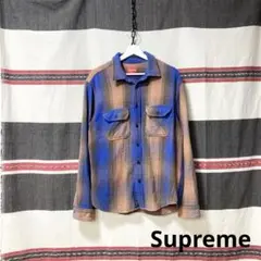 Supreme シュプリーム オンブレ　ネルシャツ　Lサイズ　好配色 Supreme シュプリーム オンブレ ネルシャツ Lサイズ 好配色