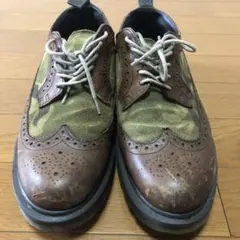 迷彩柄オックスフォードシューズ