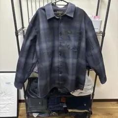 FB COUNTY CHECKER SHIRTネイビーとブラック