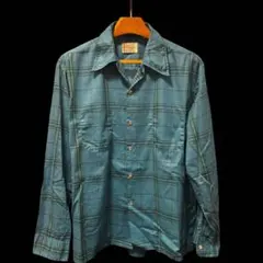 70s Towncraft PENN-PREST オープンカラーシャツ チェックのサムネイル