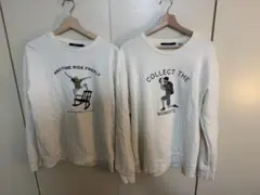 クリーム色 スウェット 2デザイン　チャオパニックティピー