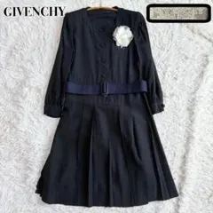 GIVENCHY 80s vintage シルク100％ フォーマル ワンピース