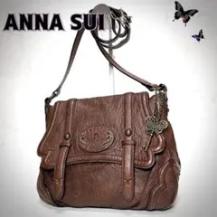 ANNA SUI 本革 ゴールド 編み込み ハンドバッグ Y2K - メルカリ