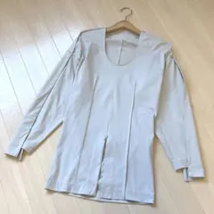 IRENE アイレネ Jersey Bow Tee フロントジッパーデザイン