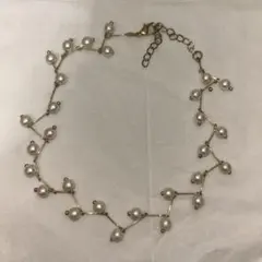 パールデザイン ネックレス 金色 ゴールド レディース アクセサリー 可愛い