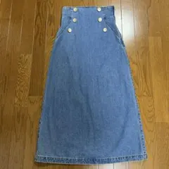 トランテアンソンドゥモード　デニムロングスカート　Ｓのサムネイル