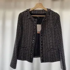 ノーカラーツイードジャケット ・ジャケット・フォーマル