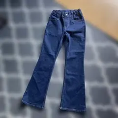 GU フレアパンツ 150 ダークブルー