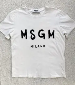 MSGM ロゴプリント Tシャツ レディース Lサイズ ホワイトのサムネイル