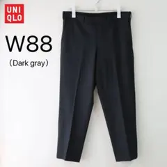 ヒートテックスマートパンツ　グレンチェック　ダークグレー　W88／股下69cm