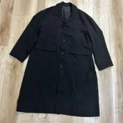 JUNRED ステンカラーコート　黒　Lサイズ