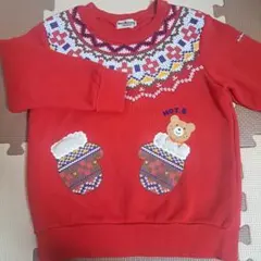 Hot Biscuits 赤 トレーナー 100cm