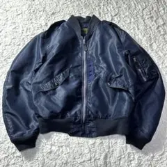 バズリクソンズ L-2A フライトジャケット ネイビー 38 クラウンジッパー