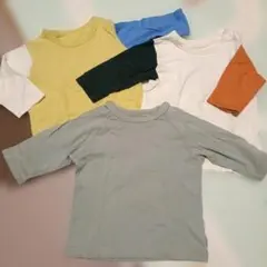 90サイズ　七分袖　Tシャツ3枚セット　綿100　ベルメゾン　保育園　まとめ買い
