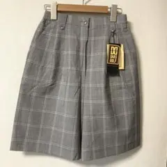 【新品タグ付】DAKS GOLF チェック柄キュロットパンツ M ゴルフウェア