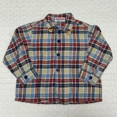 mikiHOUSE ミキハウス　90cm シャツ　長袖　ネルシャツ　羽織り