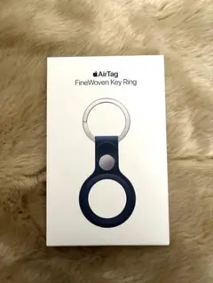 【新品】純正 AirTag ファインウーブンキーリング・パシフィックブルー