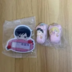桜蘭高校ホスト部鳳鏡夜 埴之塚光邦 銛之塚崇 おなまえバッジ おくるみマスコット
