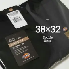 38×32【新品・未使用】ディッキーズ　ダブルニー　85283　　BLACK