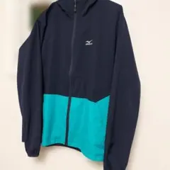 Mizuno ウィンドブレーカー ネイビーとターコイズ