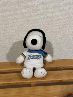 北海道日本ハムファイターズ スヌーピー ファイターズ ぬいぐるみ キーホルダー付