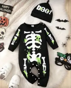新品　ハロウィン　ロンパース　80 ゾンビ　ミイラ　コスチューム　　かぼちゃ