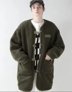 新品＊レイジブルー＊リバーシブルリバボアロングコート