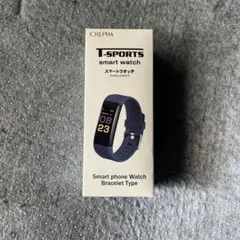 CREPHA T-SPORTS スマートウォッチ 本体 TS-SMW001-BL