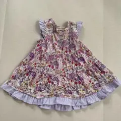 sense of wonder 花柄ワンピース 70-80cm パープルのサムネイル