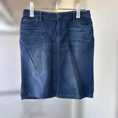 無印良品　デニムタイトスカートのサムネイル