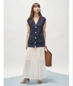 SNIDEL 【新品紙タグ付き】Sustainableツイストニットビスチェ - メルカリ