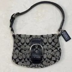 Coach Soho Signature Shoulder Bag Gray