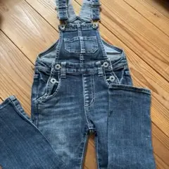 eabデニムブルー 110cm オーバーオール