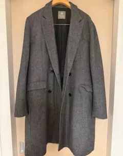nano・universe ヘリンボーンダブルチェスターコート XL
