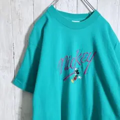 【入手困難】90s 古着 Disney Vintage ミッキー 刺繍 Tシャツ