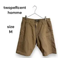 【twopeRcent homme】ショートパンツ ハーフパンツ ストライプ