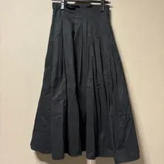 ミラオーウェン　アシンメトリー　プリーツ　スカート ロング